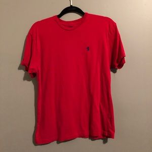 Red Ralph Lauren polo shirt